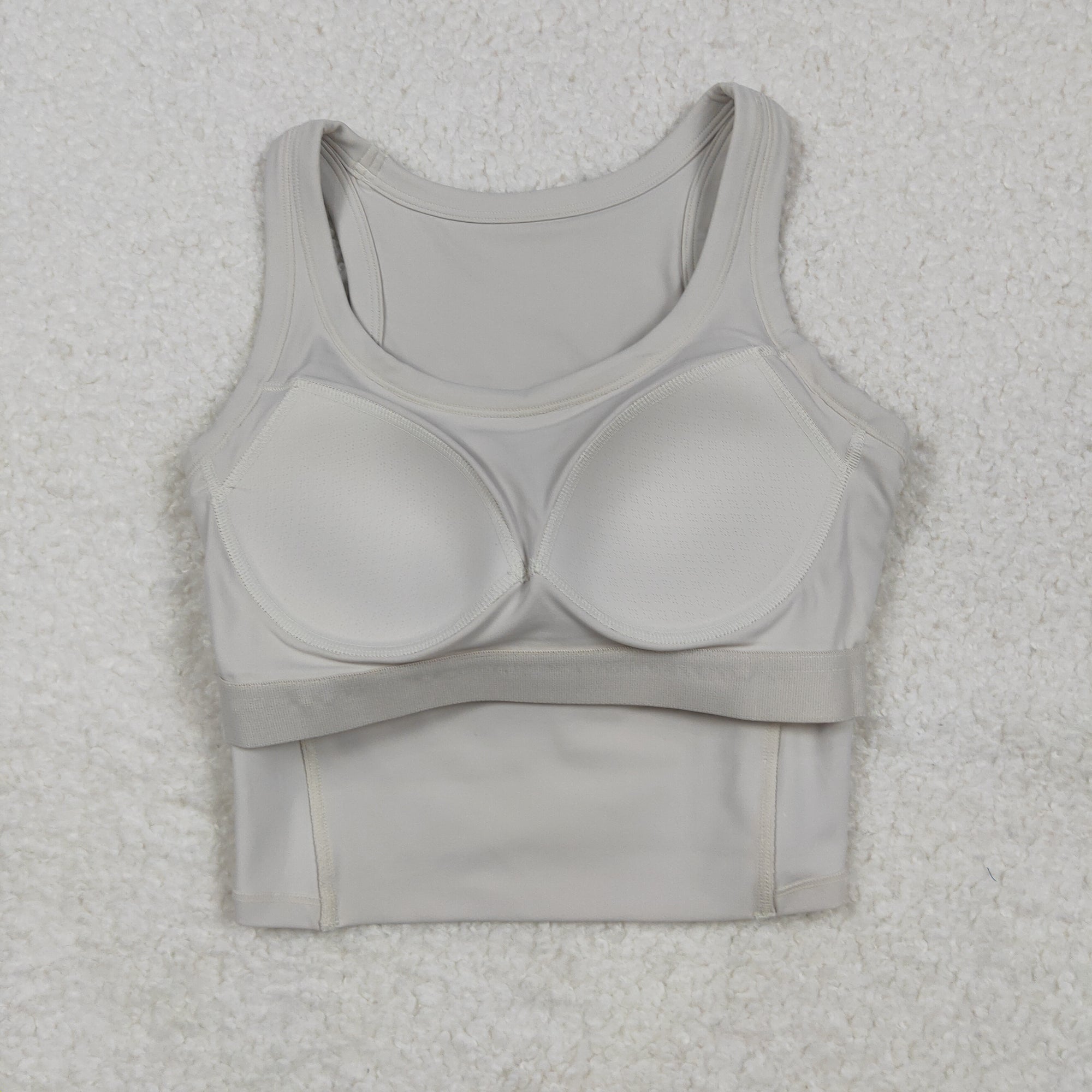 GT1055 USA Warehouse solid racerback sports bra chest padded top womens activewear