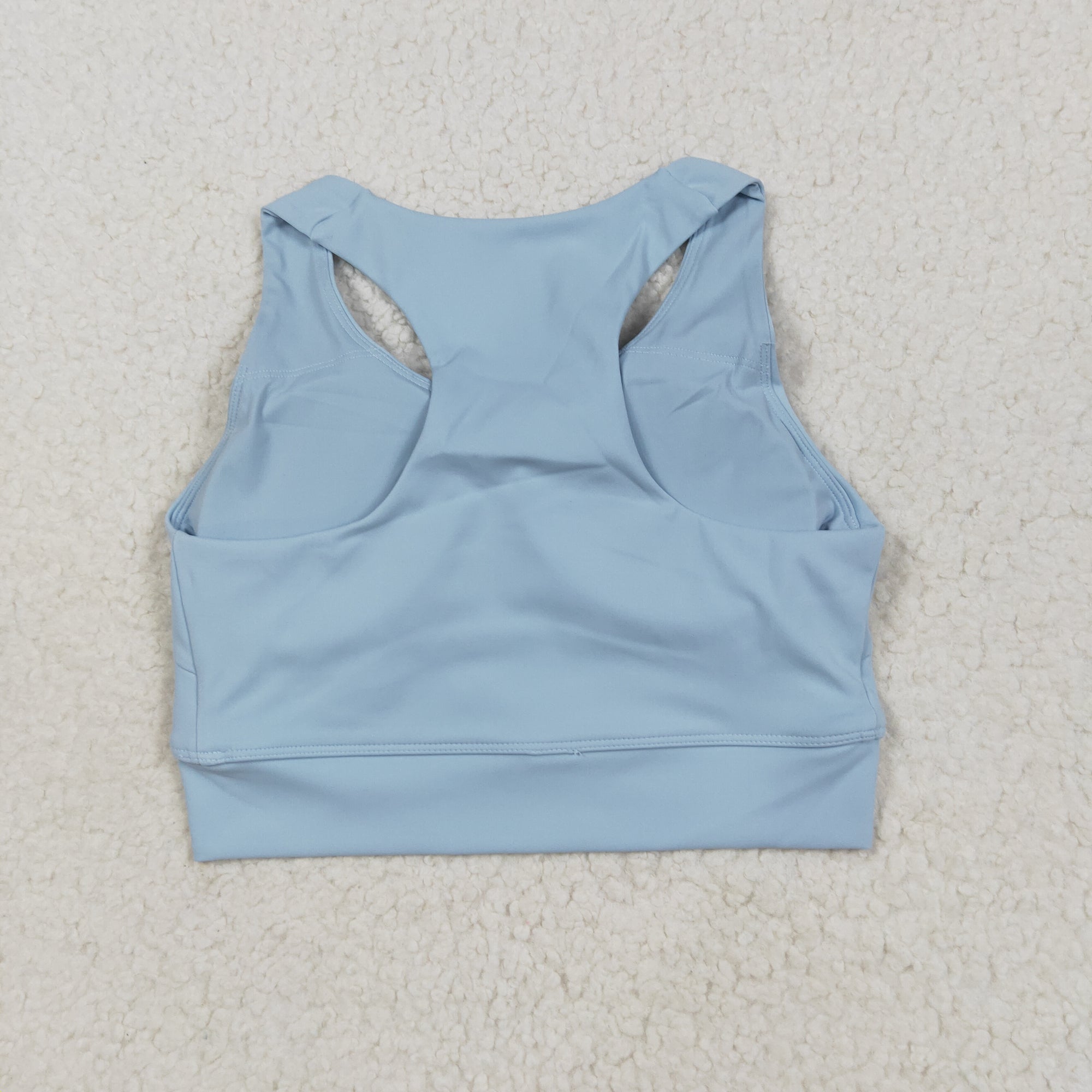 GT1055 USA Warehouse solid racerback sports bra chest padded top womens activewear
