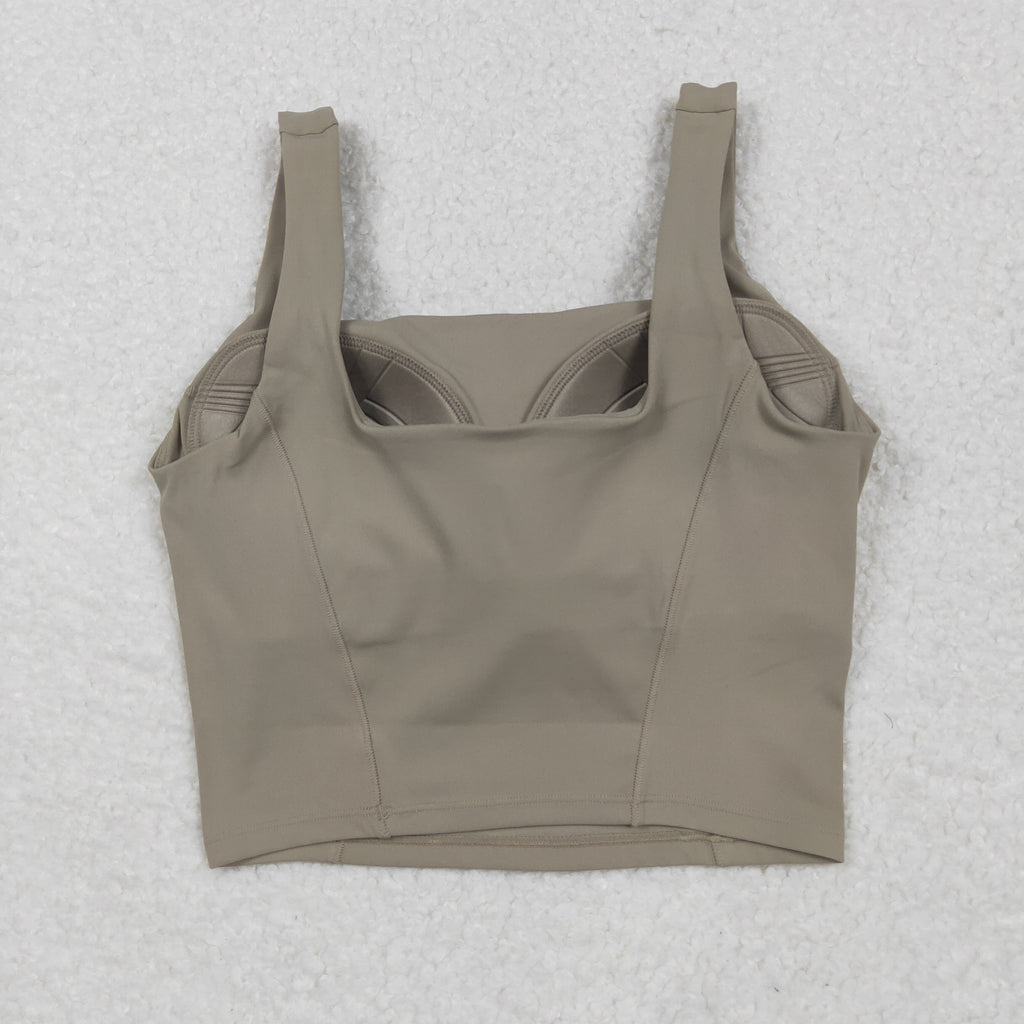GT1055 USA Warehouse Adult women mauve bra crop top yoga sports vest