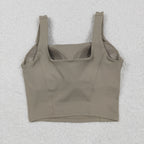 GT1055 USA Warehouse Adult women mauve bra crop top yoga sports vest