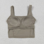 GT1055 USA Warehouse Adult women mauve bra crop top yoga sports vest
