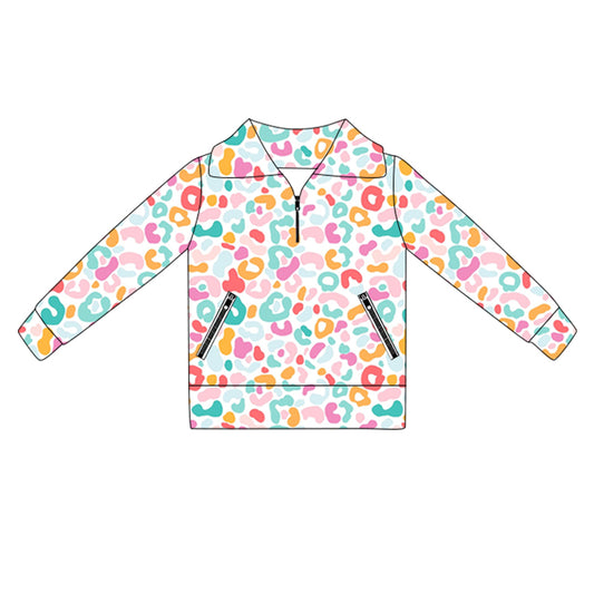 pre order baby girl long sleeve zipper pullover