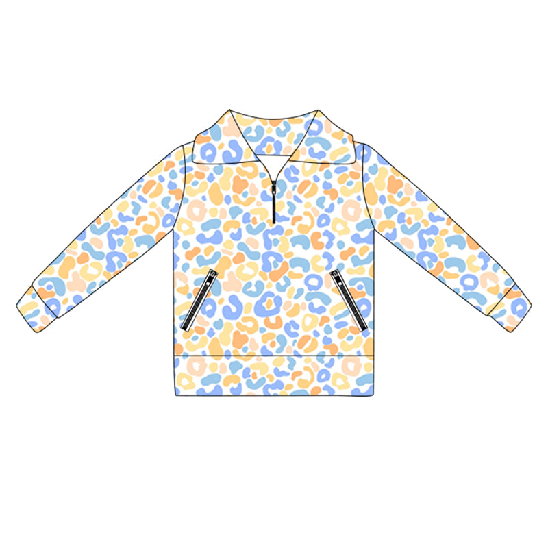 pre order baby girl long sleeve zipper pullover