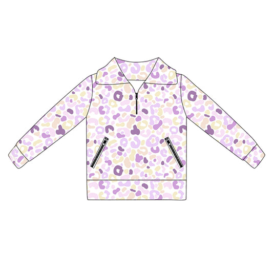 pre order baby girl long sleeve zipper pullover