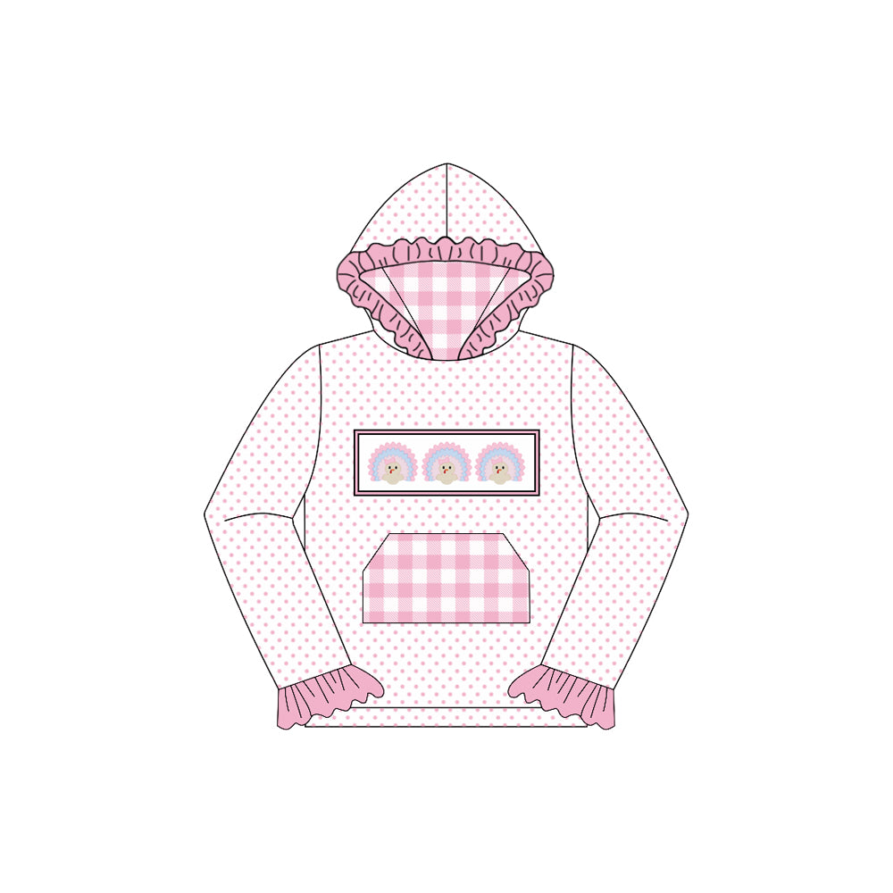 Pre order fall patern kids hoodies with pocket