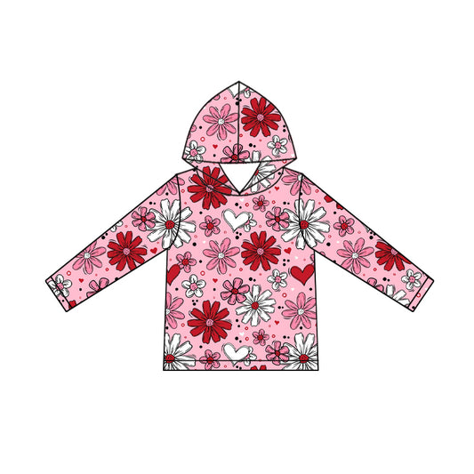 Pre order floral long sleeve baby girl hoodie