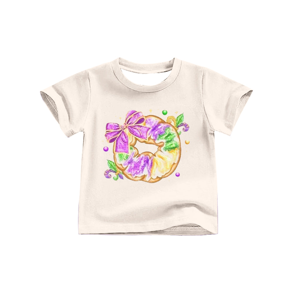 pre order mardi gras donut baby girl tee