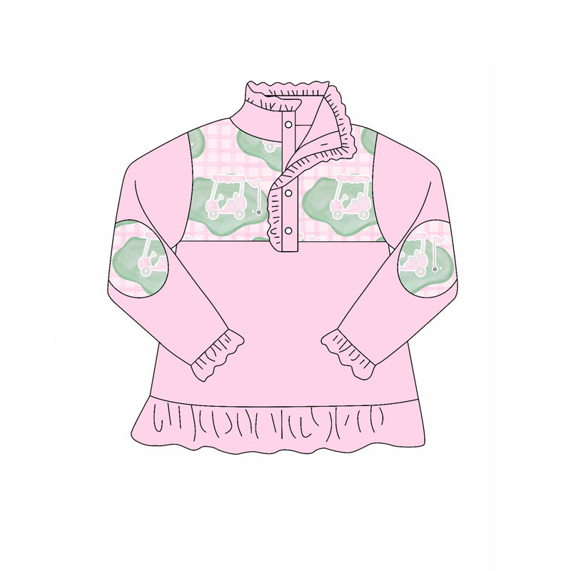 Pre order long sleeve golf button up pullover