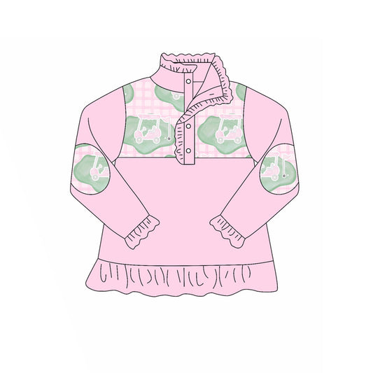 Pre order long sleeve golf button up pullover