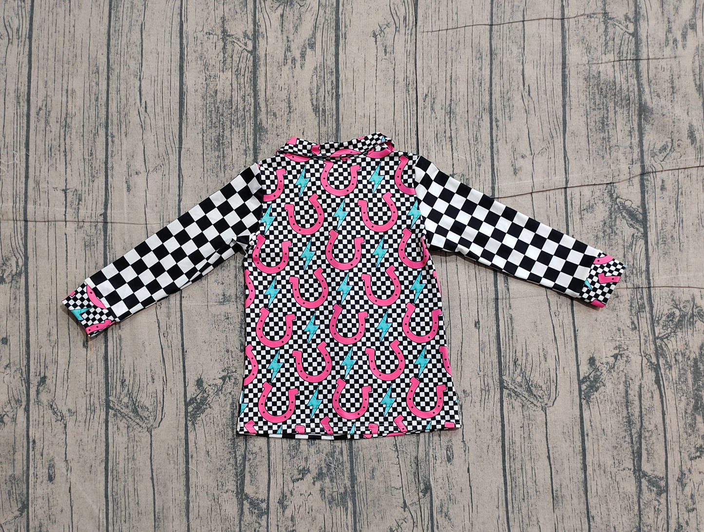 pre order Western rodeo checkered button shirt