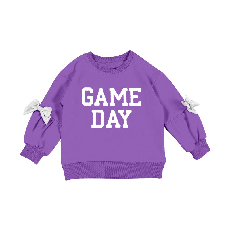 Pre order game day pullover sweatershirt purple
