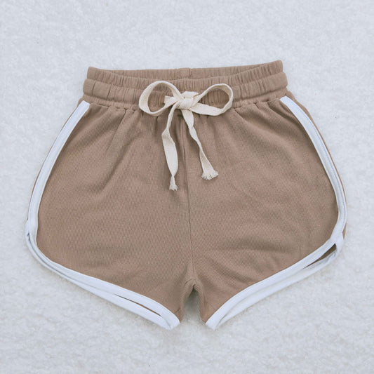 kids cotton brown shorts