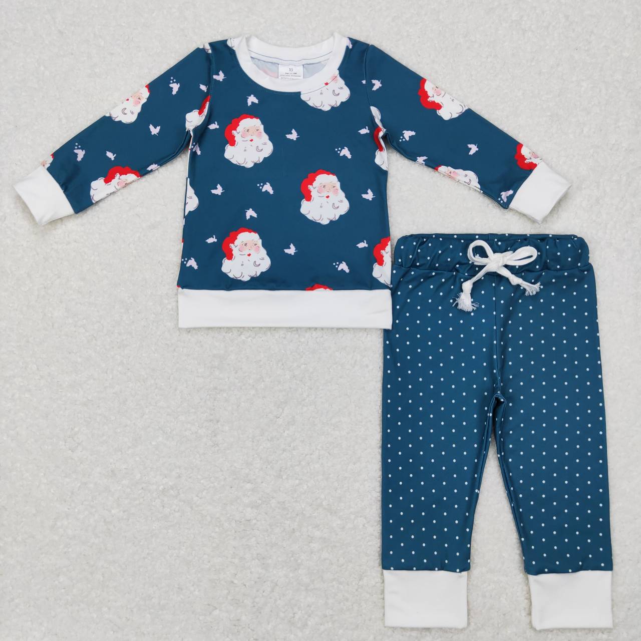 santa claus pants set christmas girls outfit