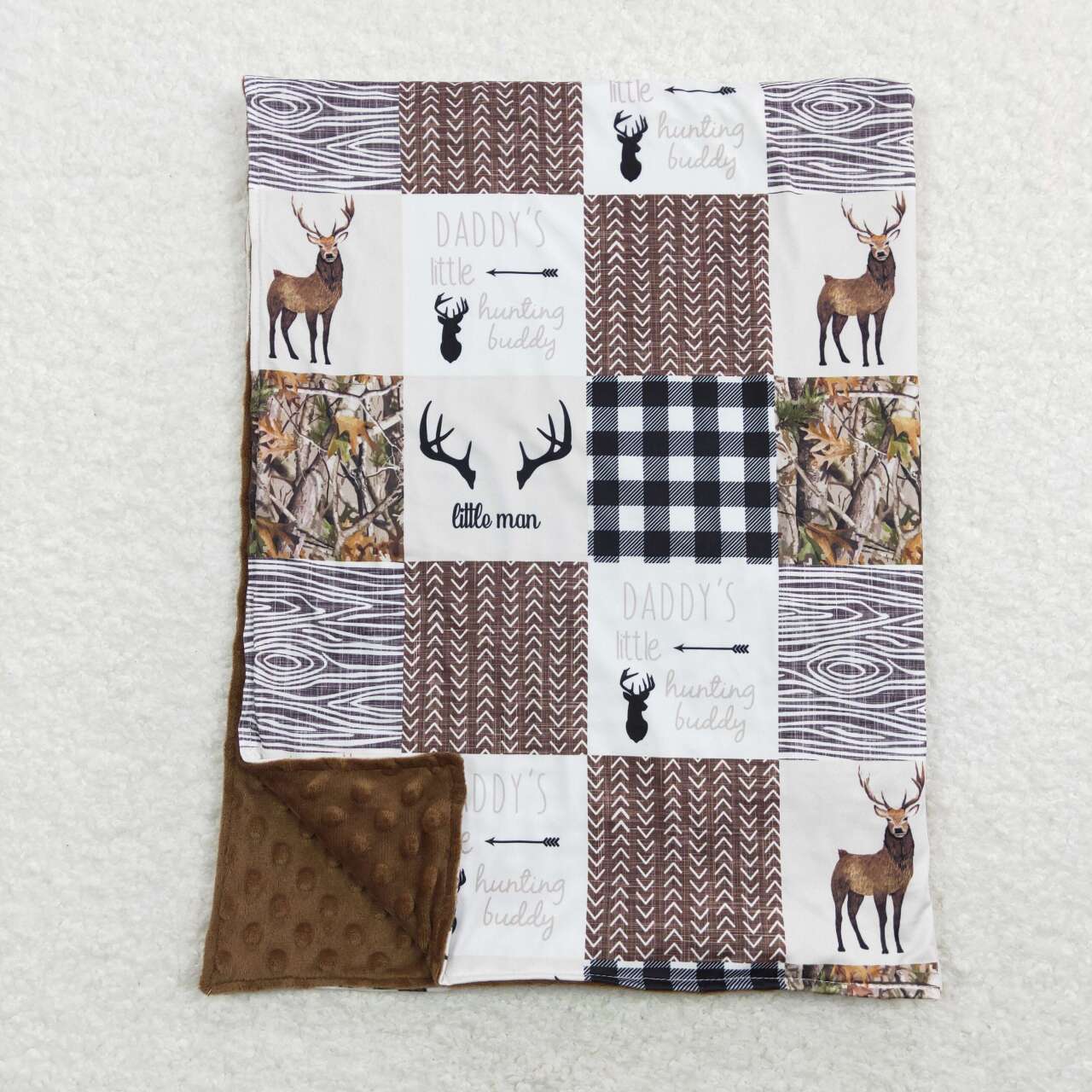 daddy's little hunting buddy blanket