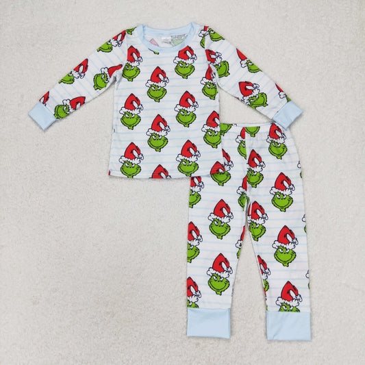 grinchey christmas bamboo loungewear set