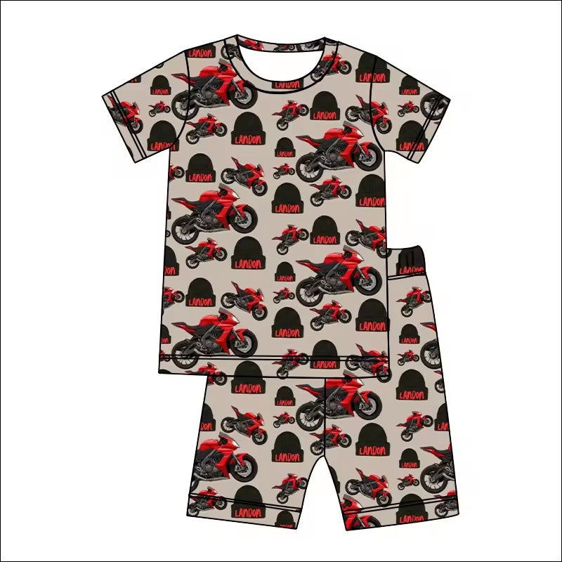 TAT 6-7 weeks MOQ 5 motor bike shorts set