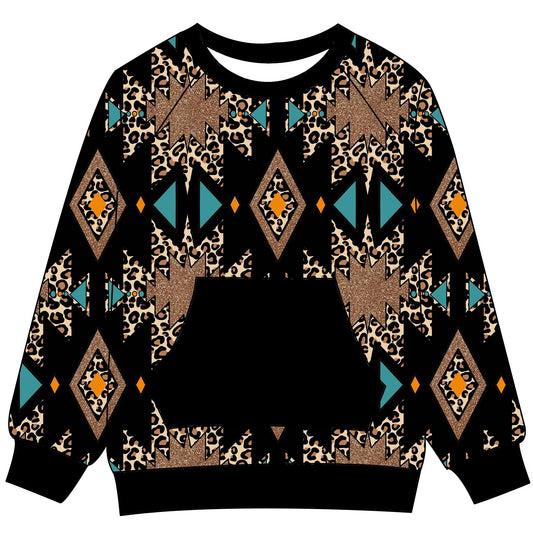 MOQ 8 TAT 6-8 weeks aztec kids pullover