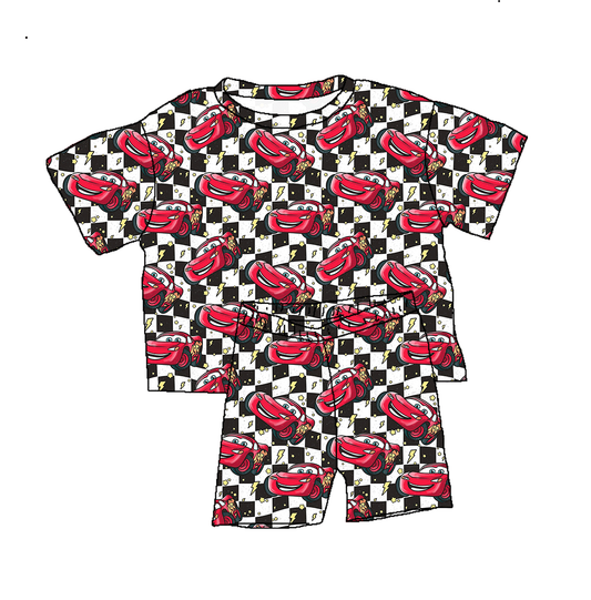 TAT 6-7 weeks MOQ 5 cartoon car shorts set