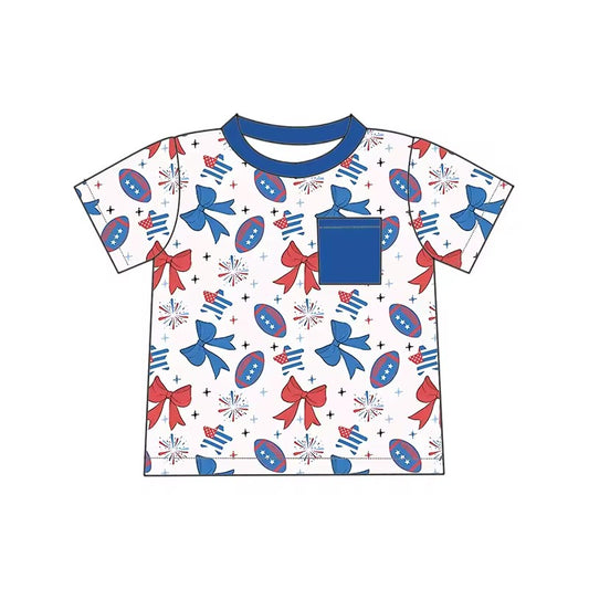 TAT 6-8 weeks MOQ 5 western 4th of july girl  t-shirt