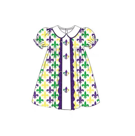 MOQ 8 TAT 6-8 weeks mardi gras dress