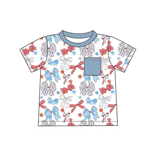 TAT 6-8 weeks MOQ 5 western 4th of july girl  t-shirt