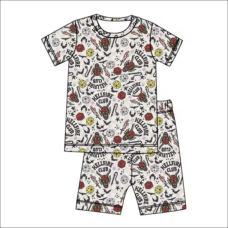 TAT 6-7 weeks MOQ 5 hellfire club shorts set