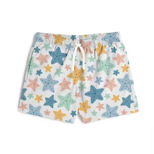 TAT 5-6 weeks MOQ 3 starfish print baby boy trunks