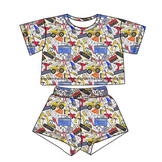 TAT 6-7 weeks MOQ 5 constructions shorts set