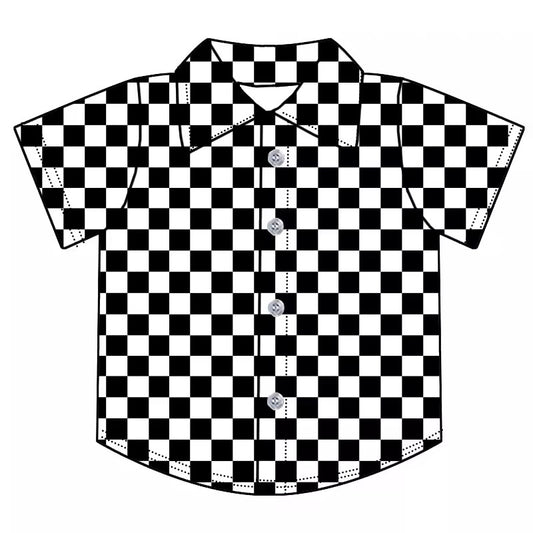 TAT 6-8 weeks MOQ 5 western boy button down t-shirt summer clothing