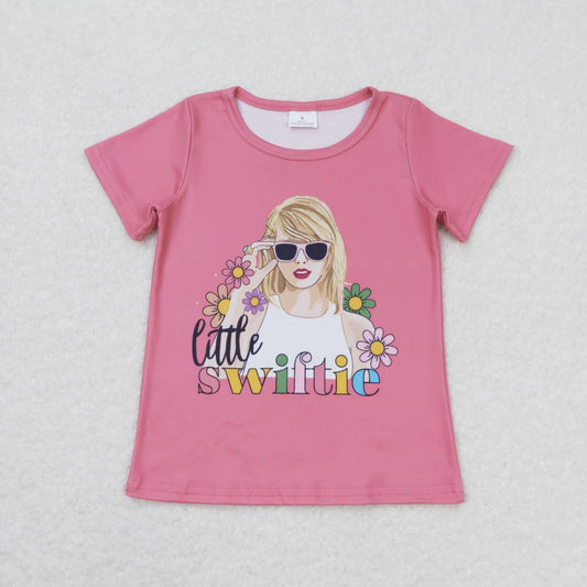 little swiftie girl pink tee