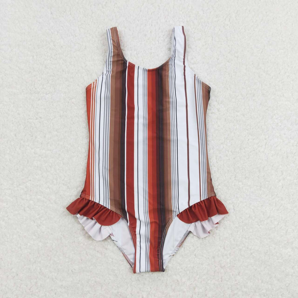 girls one piece swimsuit,lined swimwear