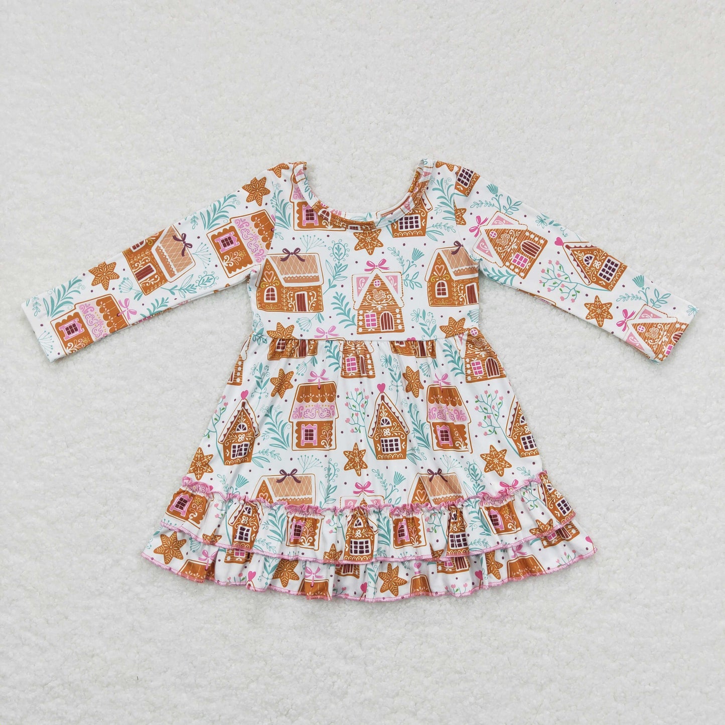 christmas cake house ruffle dress