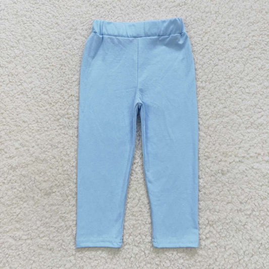 cotton solid blue legging bottom