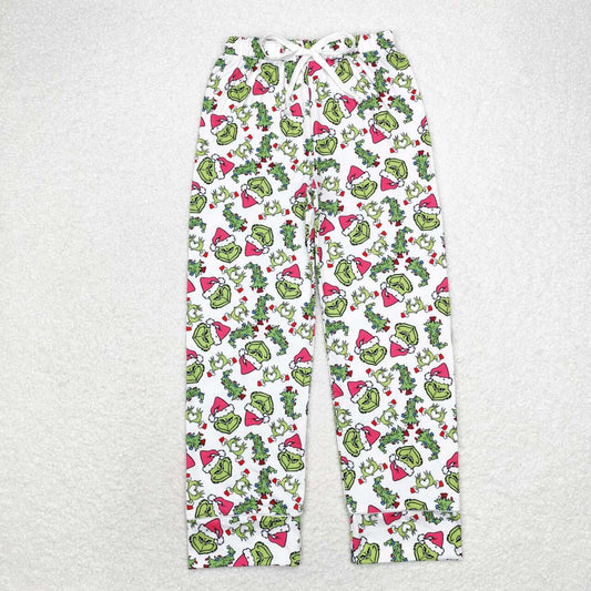 adult clothes woman Christmas grinchey straight pants