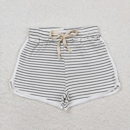 white striped girls summer shorts