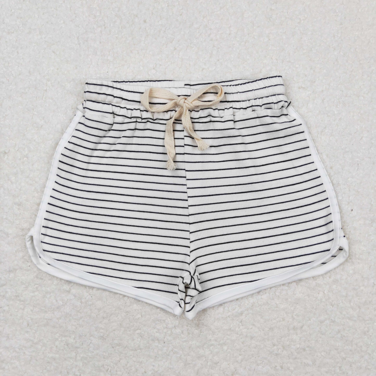 white striped girls summer shorts