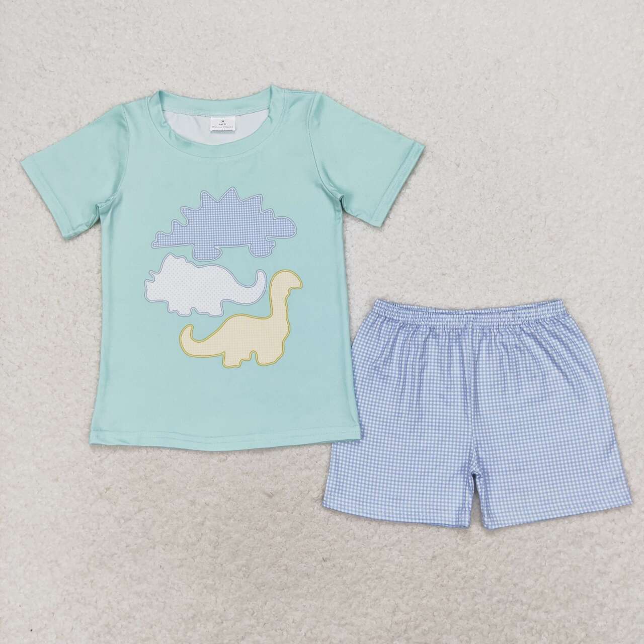 baby boy dinosaur print shorts set