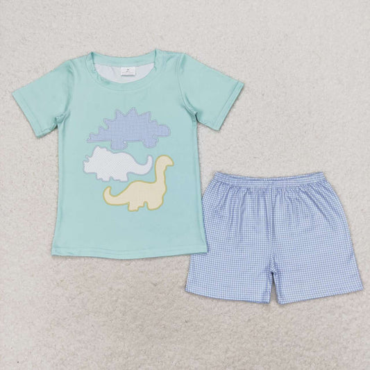 baby boy dinosaur print shorts set