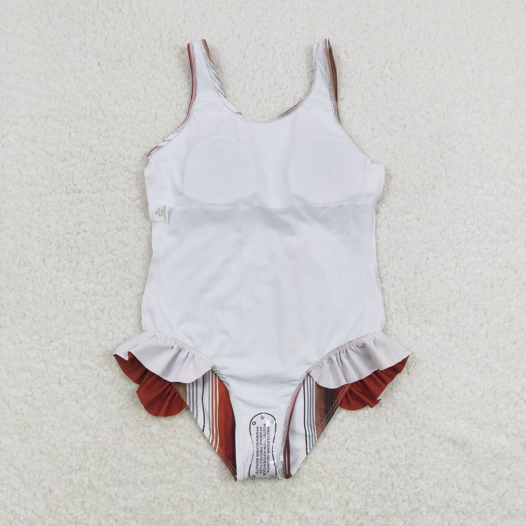 girls one piece swimsuit,lined swimwear