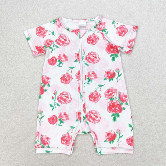 rose flower zip sleeper