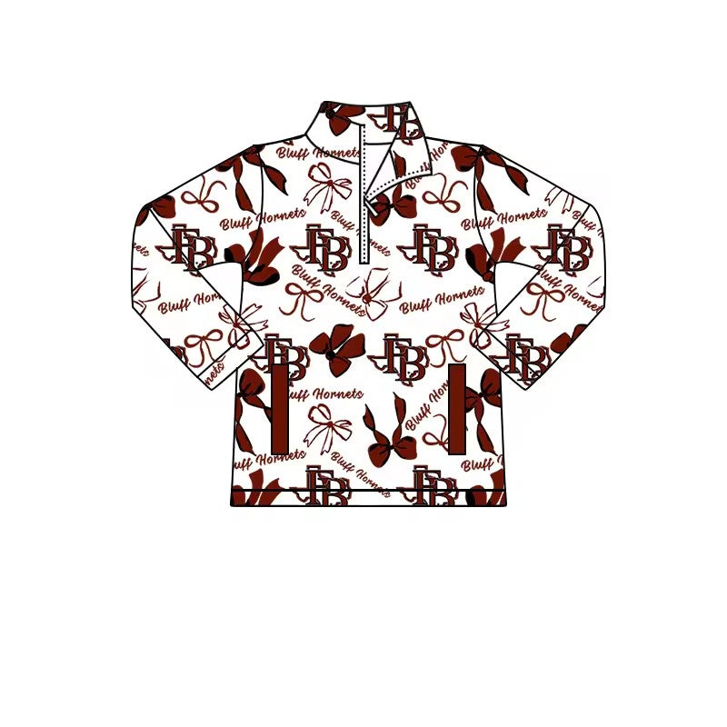 MOQ 8 TAT 6-7 weeks team baby girl zip pullover