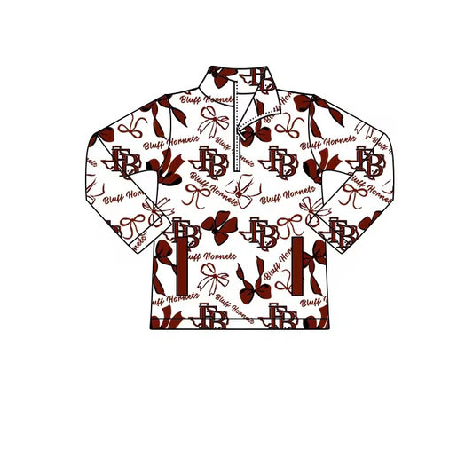 MOQ 8 TAT 6-7 weeks team baby girl zip pullover