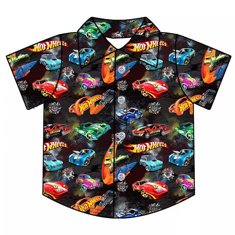 TAT 6-8 weeks MOQ 5 western boy button down t-shirt summer clothing