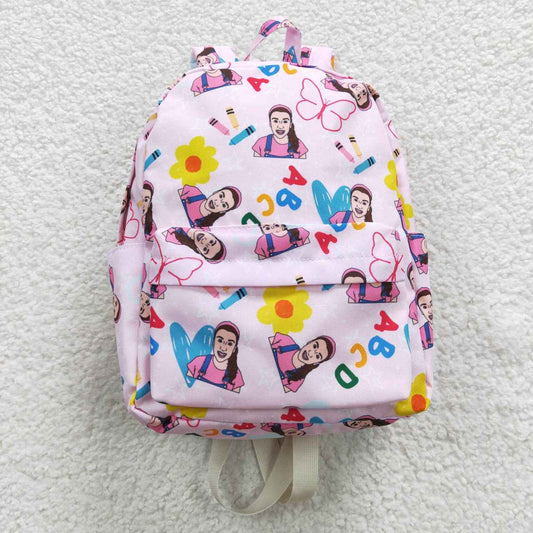 pink abc back to school backpack