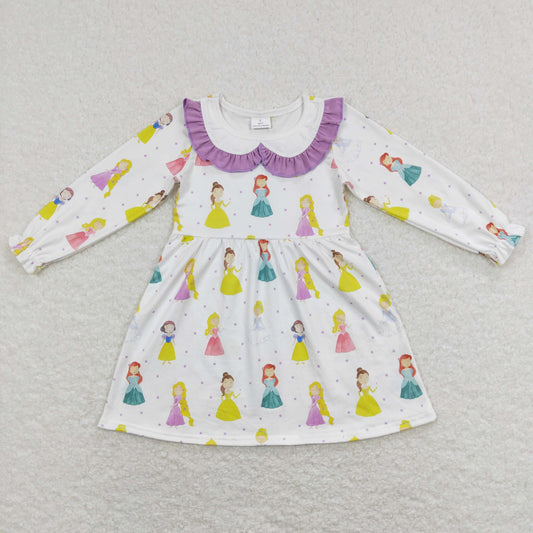 long sleeve doll collar princess dress girl clothes