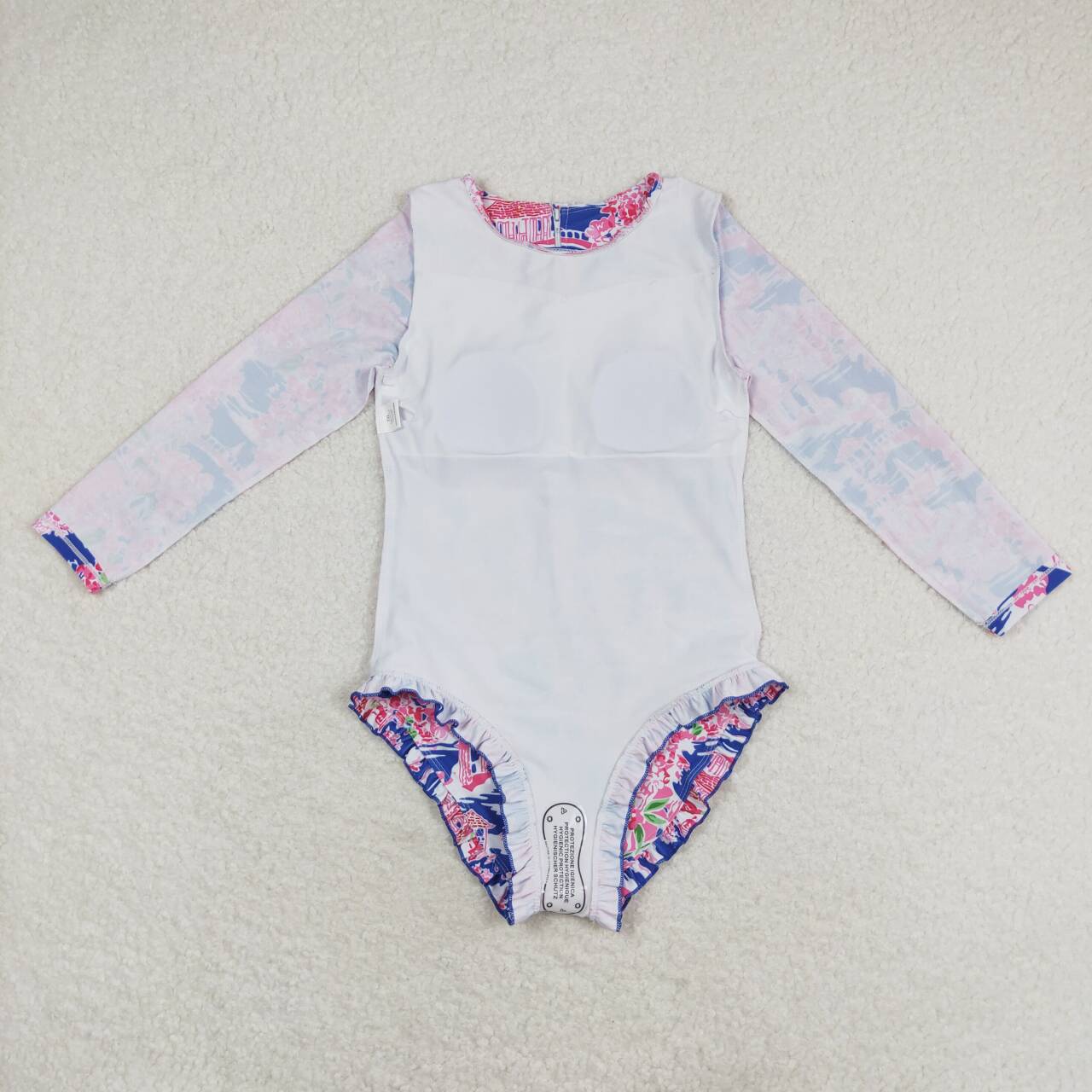 girl one piece lily rash guard swimsuit