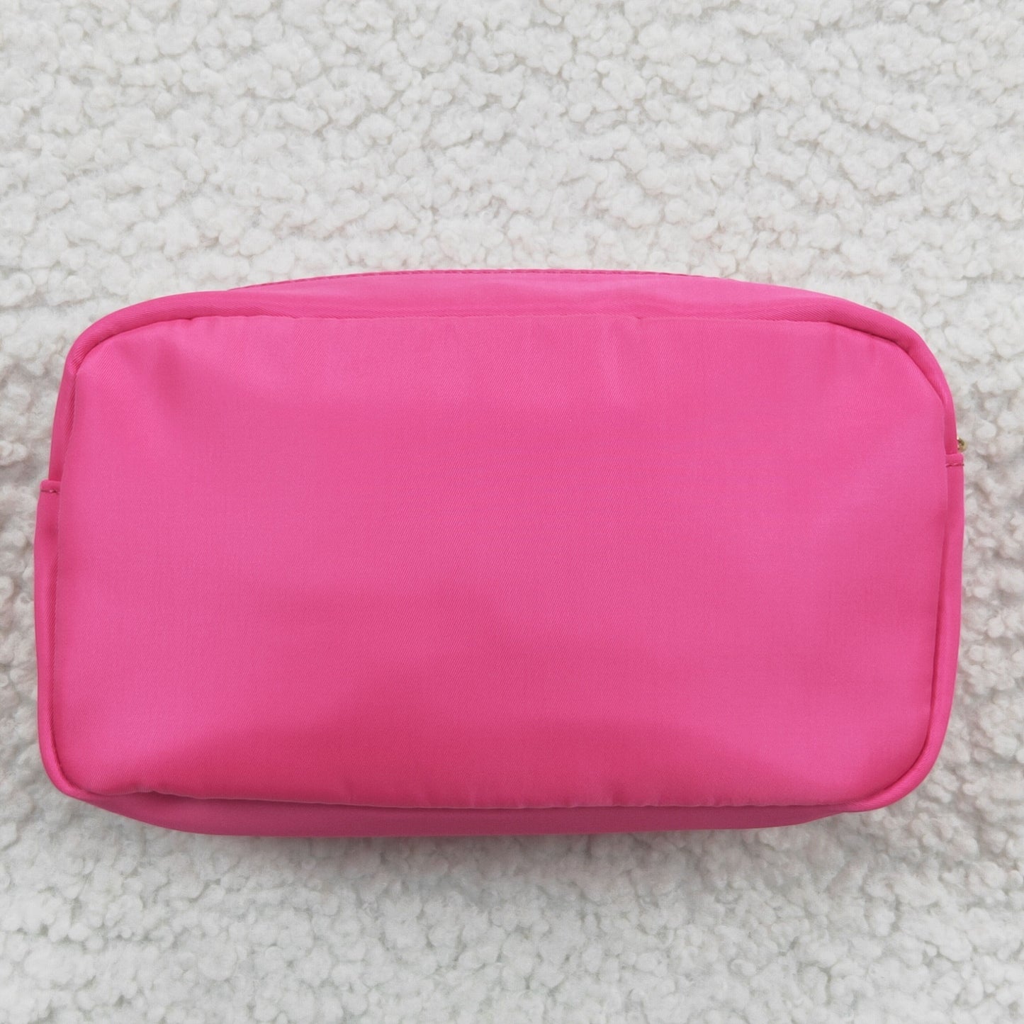 face letters pink makeup bag