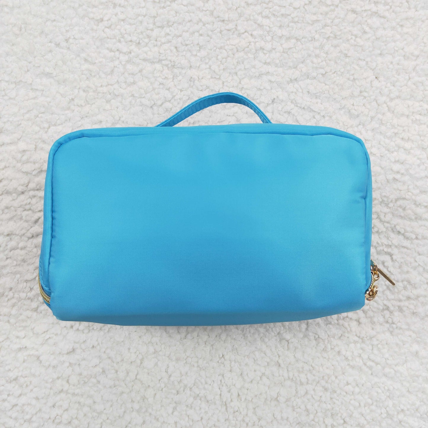 Stuff letters blue cosmetic bag