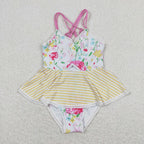 girl one piece swimsuit tankini swimwear
