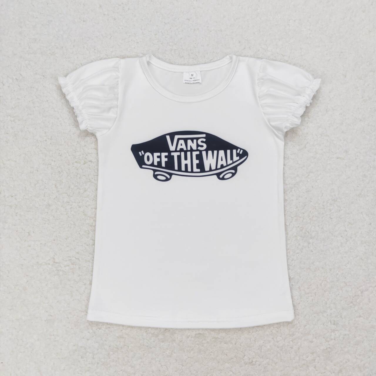 vans off the wall white tee girl summer top